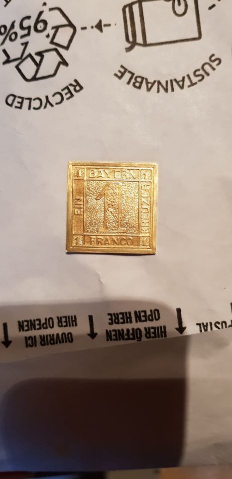 Lot Gold Goldmünzen Sachsen Franco Freimarke Pfennig Bayern in Würzburg