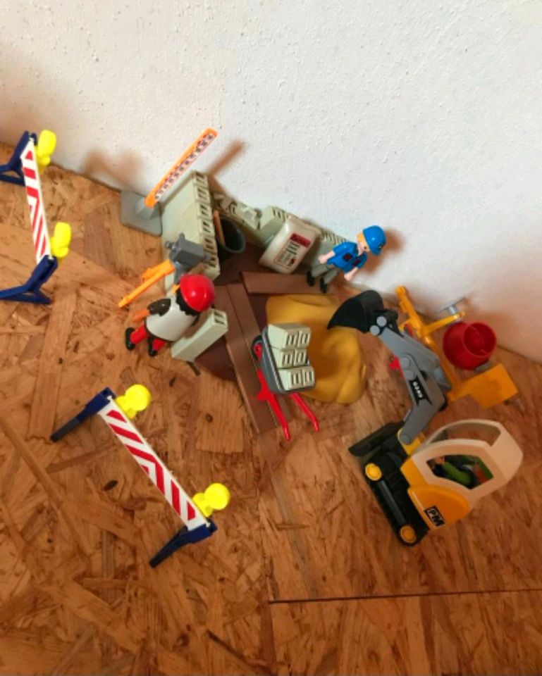 Playmobil Baustelle mit Kran und vielem mehr in Hettenleidelheim