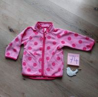 Fleecejacke H&M, Größe 74, pink mit Punkten, Girl Kreis Pinneberg - Hasloh Vorschau