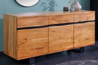 Massivholz Sideboard MAMMUT 160cm Akazie Honey Finish Metall Baumkante Anrichte Riess-Ambiente Hamburg Barmbek - Hamburg Barmbek-Süd  Vorschau