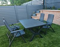 Gartenmöbel-Set ausziehbarer Tisch mit 4 Stühlen anthrazit Schleswig-Holstein - Kaltenkirchen Vorschau