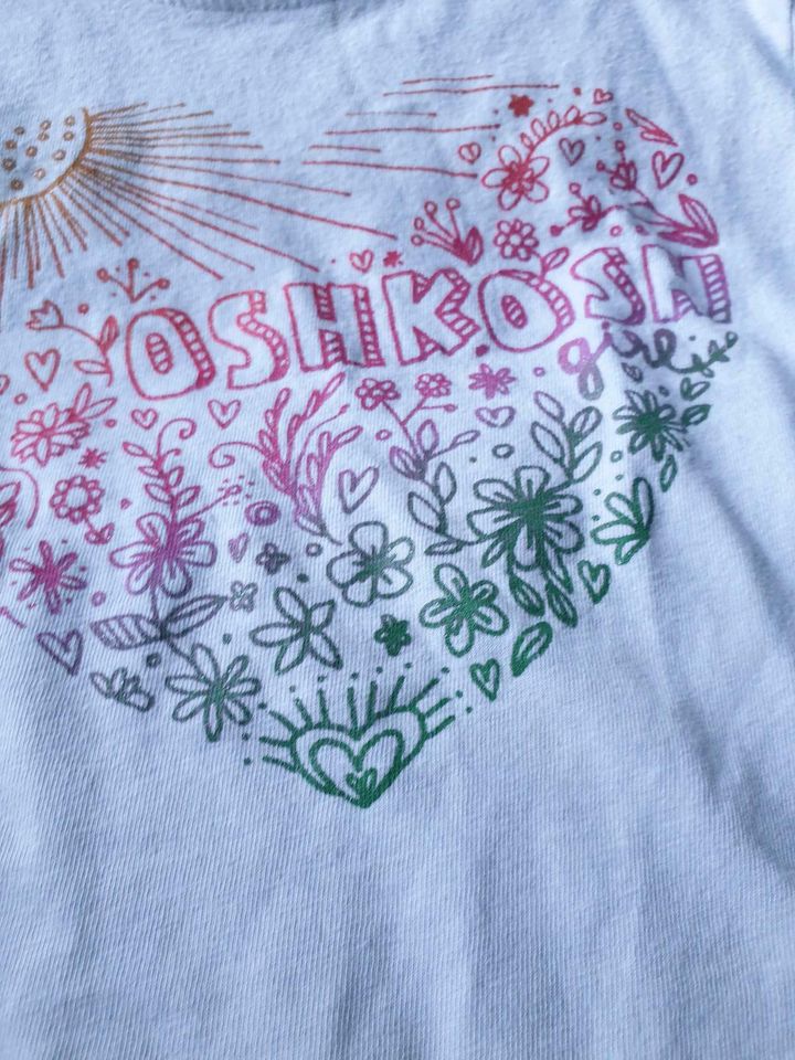 Oshkosh Shirt langarm weiß Herz 98/104 in Essen