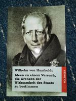 Wilhelm von Humboldt: Ideen zum Versuch, Wirksamkeit des Staats Wuppertal - Vohwinkel Vorschau