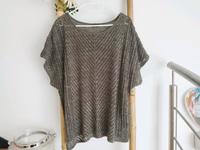 XXL 46 48 Laura Torelli Shirt T-Shirt braun gold meliert Strick Sachsen-Anhalt - Genthin Vorschau