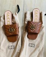 Gucci Slipper in braunem Leder  38 Niedersachsen - Wunstorf Vorschau