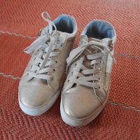 S.Oliver Damen Turnschuhe Sport Sneaker Gr 40 Gold Beige Weiß Bayern - Abensberg Vorschau