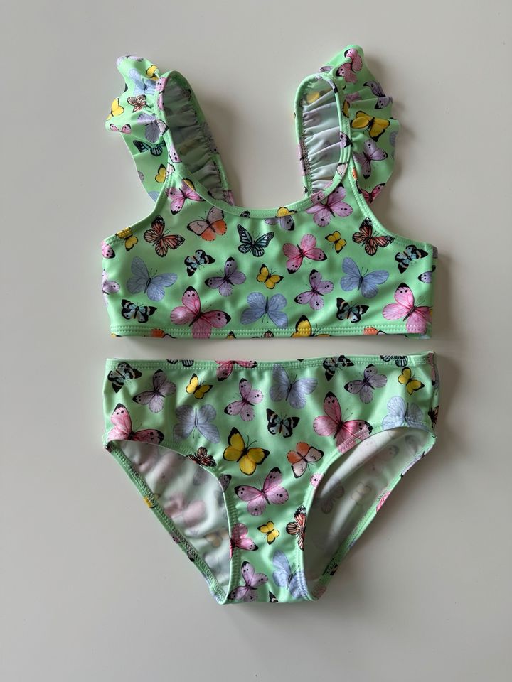 H&M Bikini 6 Jahre Schmetterling top Zustand Mädchen Badehose in Östringen