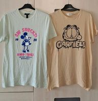 ❤️ 2 coole H&M T-Shirt Gr. 170 Disney Mickey Mouse Garfield Bayern - Germering Vorschau
