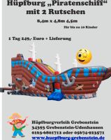Hüpfburg "Piratenschiff" mit 2 Rutschen 8x4x5m ⭐⭐ Verleih Hessen - Grebenstein Vorschau