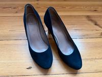 Pumps aus echtem Wildleder (dunkelblau, Größe 5, Absatz 8 cm) Berlin - Wilmersdorf Vorschau