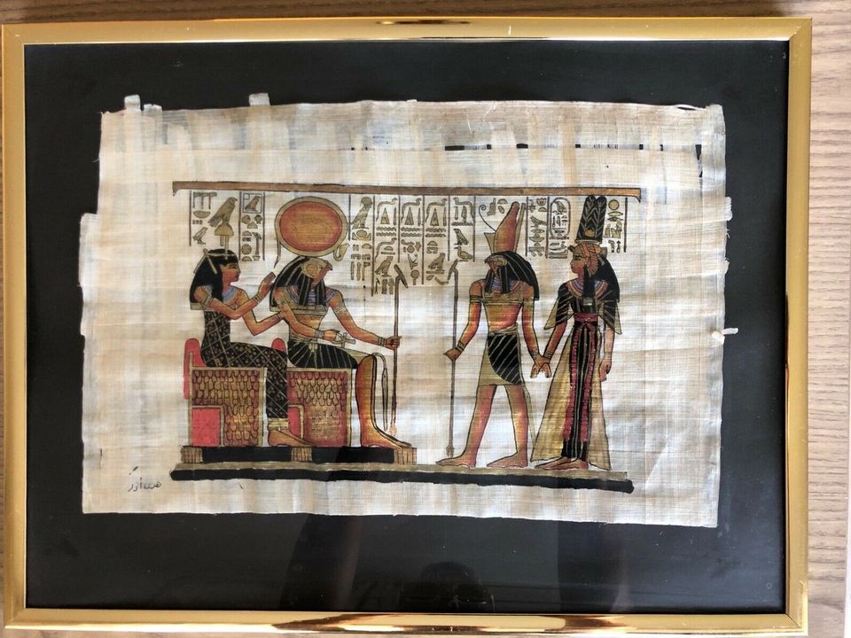 Kunstvolle ägyptische Papyrus Bilder in Walddorfhäslach