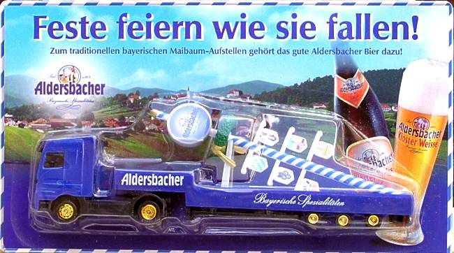 WerbeTruck Aldersbacher Bayerische Spezialität Sattelzug mit Baum in Spremberg