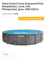 INTEX Prism Frame Greywood Pool Set 549x122cm Schleswig-Holstein - Norderstedt Vorschau