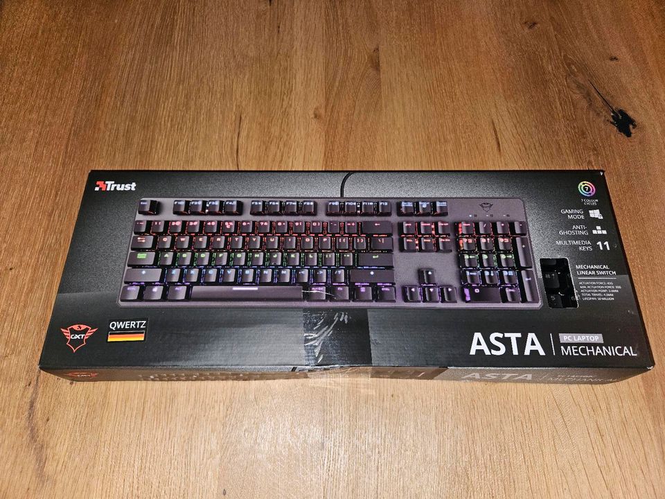 Gaming Tastatur Trust GXT 865 Asta in Schloß Holte-Stukenbrock