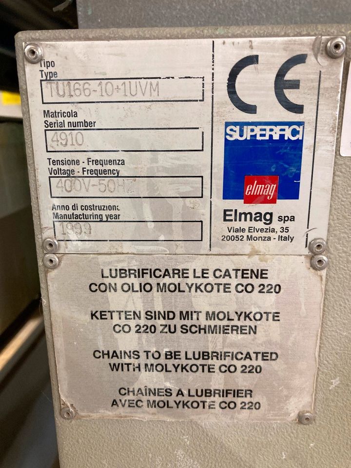 Bürkle Walzenauftragmaschine SLC1300 mit Superfici UV Trockner in Alerheim
