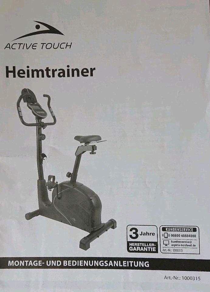Active Touch Heimtrainer Fahrrad in Hiddenhausen