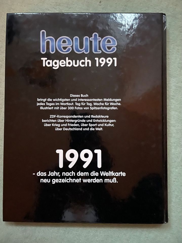 Buch „Tagebuch 1991“  heute,  ZDF Nachrichtensendung in Hannover