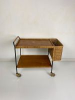 Vintage Rattan Servierwagen Minibar Coffee Table Mid Century Hannover - Kirchrode-Bemerode-Wülferode Vorschau