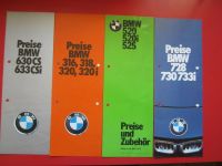 Preislisten BMW PKW 1973 - 1986 Bayern - Untermeitingen Vorschau