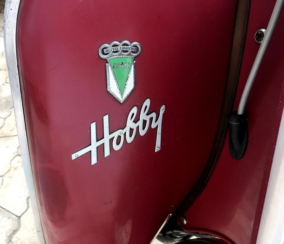 Oldtimer Motorroller DKW Hobby Soziusfest Bj 1955 Roller topp in Oberau