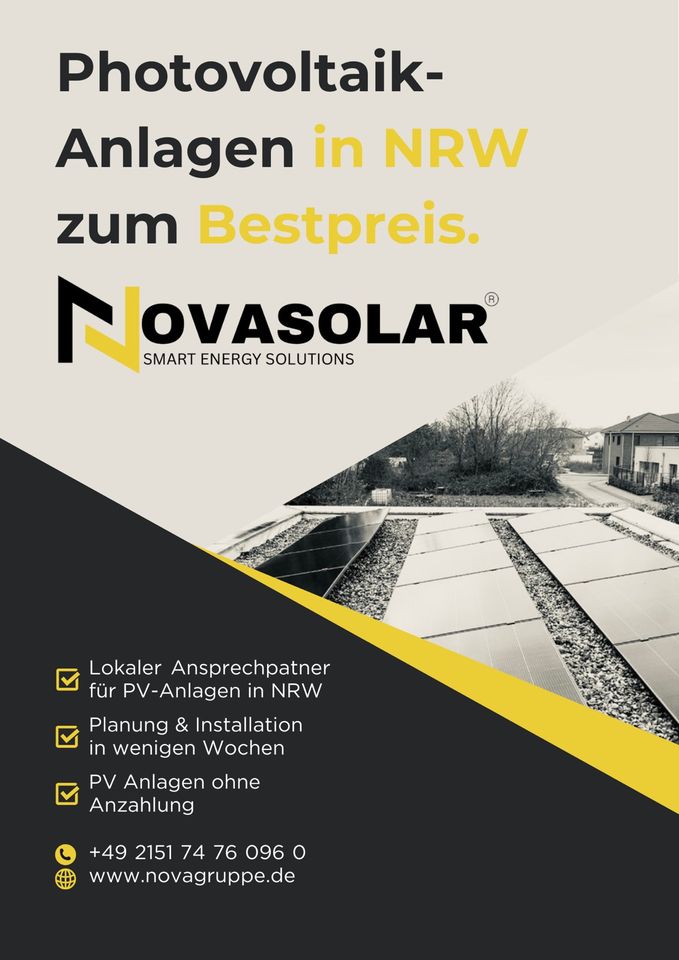 Photovoltaik Anlage SMA 10,05 kWp schlüsselfertig in Tönisvorst