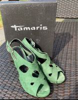 Sandalen Pumps von Tamaris grün Gr. 39 Leder mit OVP Leipzig - Engelsdorf Vorschau