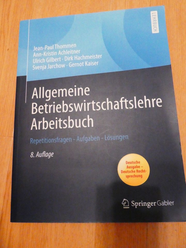 Allgemeine Betriebswirtschaftslehre Arbeitsbuch Buch Kaufleute in Duisburg