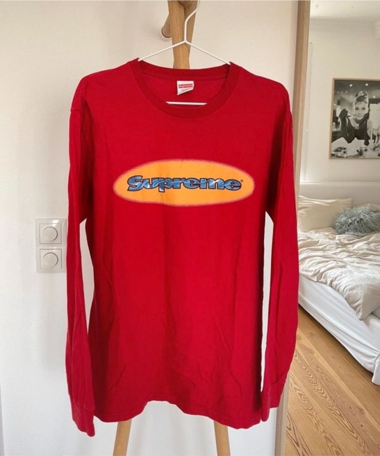 Rotes Supreme Shirt Langarmshirt Longsleeve mit Logo Aufdruck in  Hamburg-Nord - Hamburg Eppendorf | eBay Kleinanzeigen ist jetzt  Kleinanzeigen