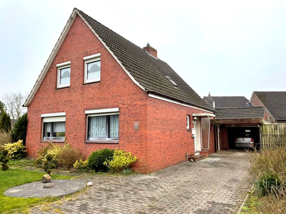 Einfamilienhaus mit Garage, Werkstatt, Abstellraum in Wittmund