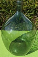 Antike Vintage Grosse Wein Glass Flasche mit Deko in Grün Alt Hessen - Darmstadt Vorschau