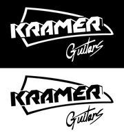 Kramer Guitars 19cm Aufkleber, weiß o. schwarz Bayern - Traunstein Vorschau