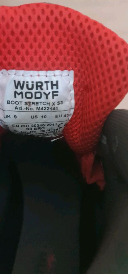 Würth Modyf Boot Stretch X S3 Sicherheitsschuhe in Mainz