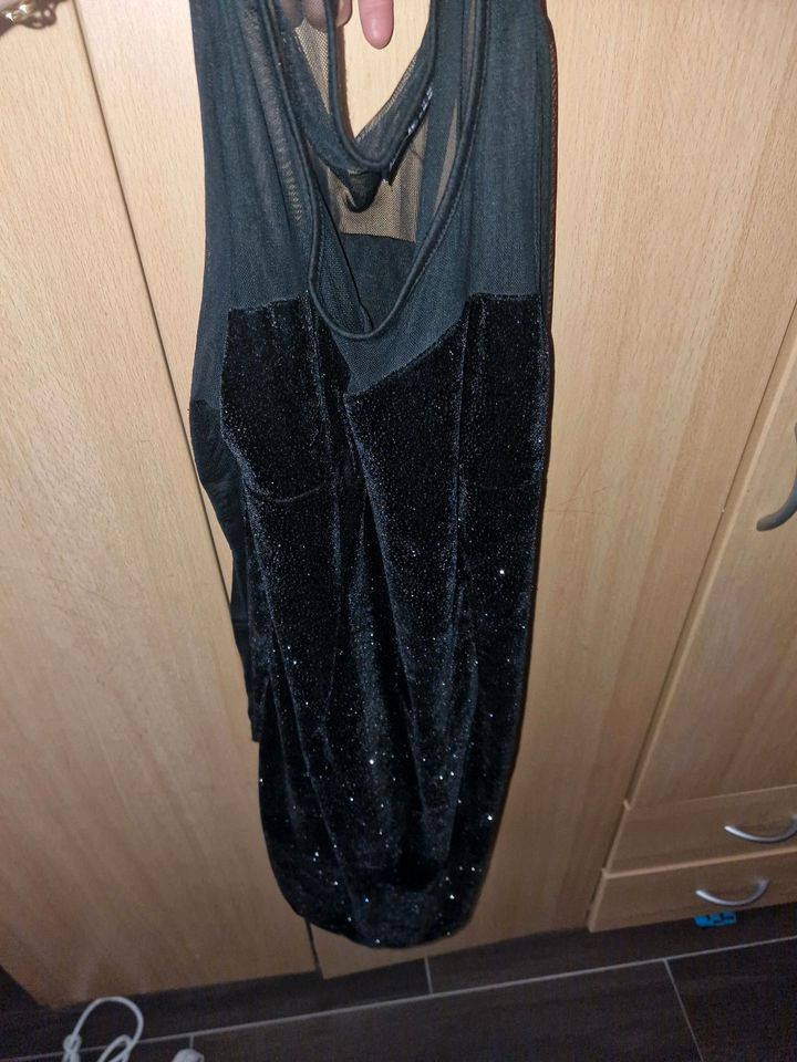 Abendkleid gr 38 schwarz glitzer in Herbolzheim