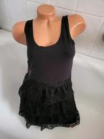 Edc by Esprit Damen Babydoll Top Shirt Spitze schwarz S M Niedersachsen - Bergen Vorschau