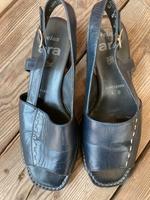Sandalen, Ara, Leder, 37, dunkelblau Bayern - Großmehring Vorschau