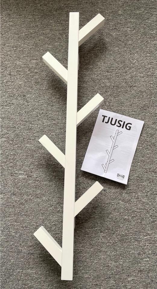 Ikea Tjusig Aufhänger 78 cm Kleiderständer Wand weiß neu in Zuchau