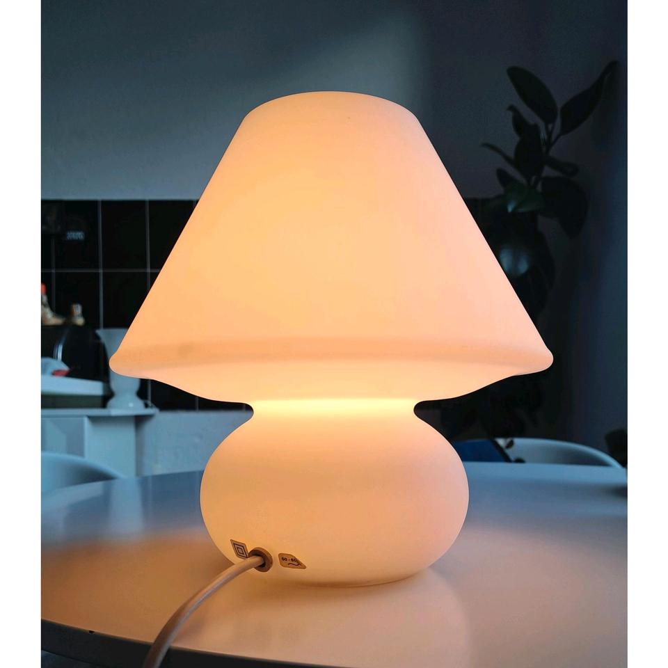 Limburg Glashütte Tischlampe Vintage Pilzlampe Midcentury Glas in Hannover