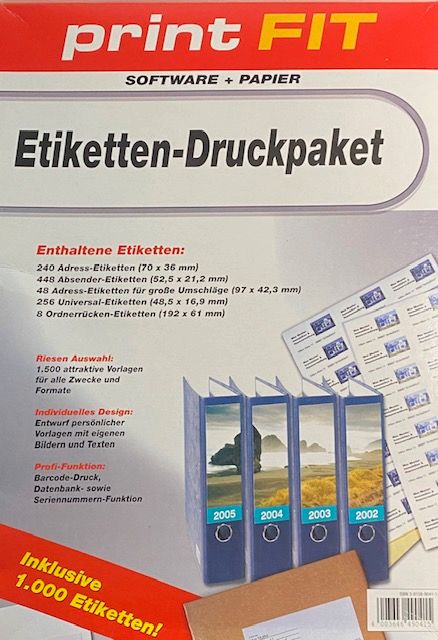 print-Fit Etiketten Druckpaket in Stadthagen