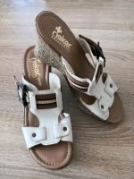 Rieker Schuhe Sandalen Sandaletten Pantoletten weiß 38 Bayern - Heroldsberg Vorschau