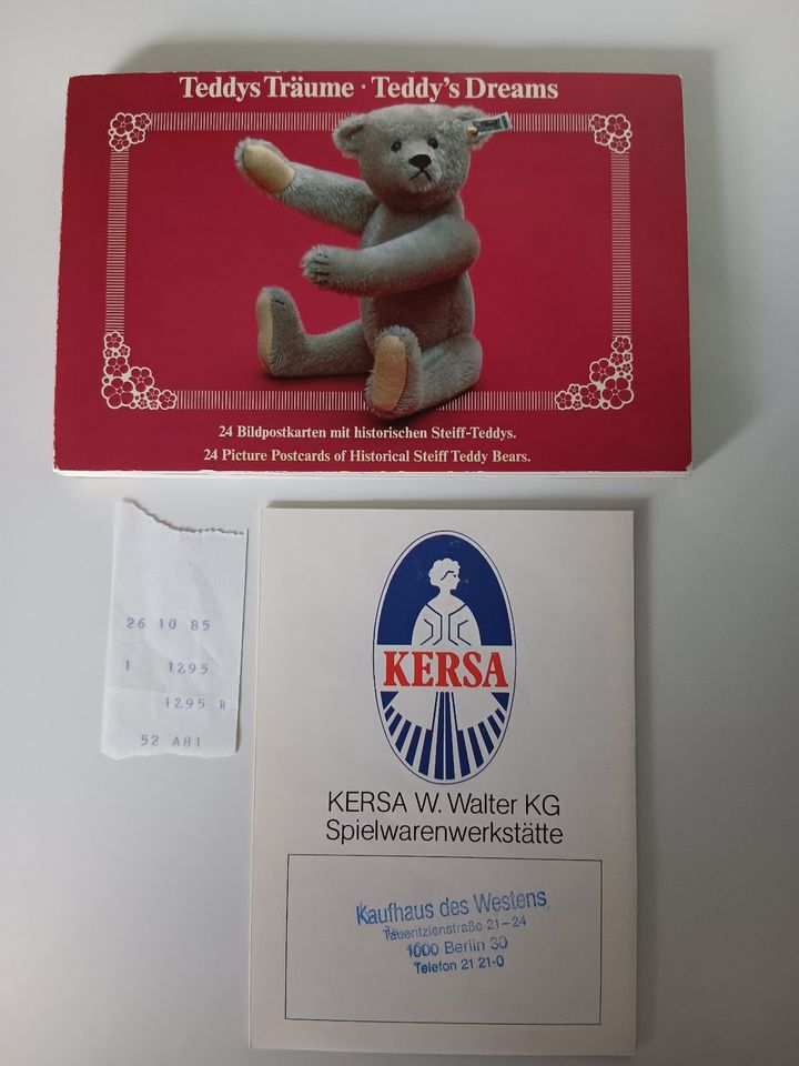 Orig. STEIFF-Postkarten Katalog von 1985 "Teddy's Träume" in Berlin