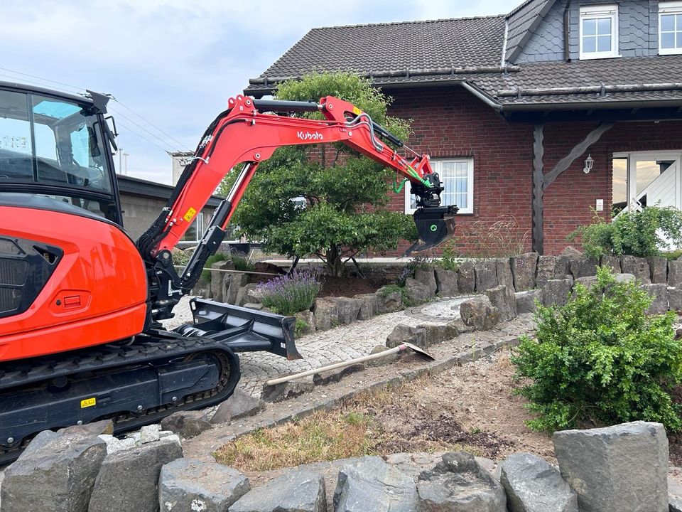 Kubota U56-5 mit Steelwrist X06 Tiltrotator + Löffelpaket in Hof bei Westerwald