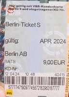 Fahrkarte S Ticket Berlin ohne Nummer Berlin - Köpenick Vorschau