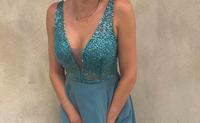Abi Ballkleid Abendkleid Jugendweihe Eisblau Gr.32/34 XS Sachsen - Plauen Vorschau