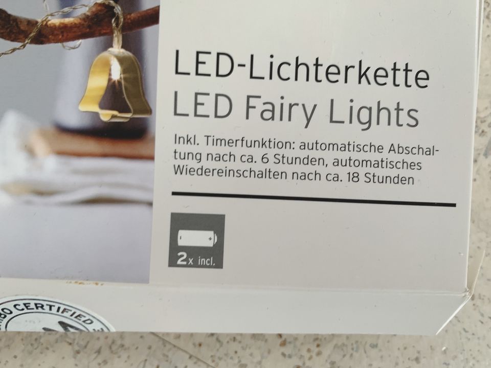 LED Lichterkette Glocke Glocken Deko Weihnachten in Rheinmünster