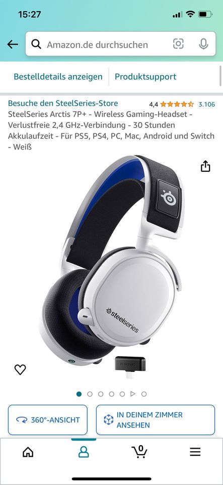 Steelseries Arctis 7P+ PS5 Headset in Schweich