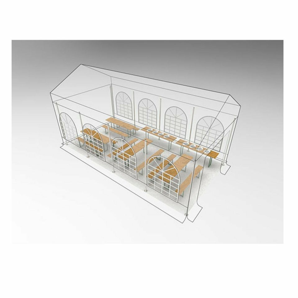 Partyzelt / Zelt Pavillon zu vermieten 4m x 8m in Hohenleipisch