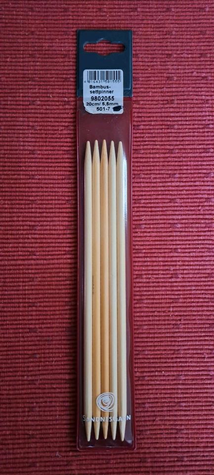 Stricknadeln,  Stärke 5,5 , 20 cm,Bambus in Hamburg