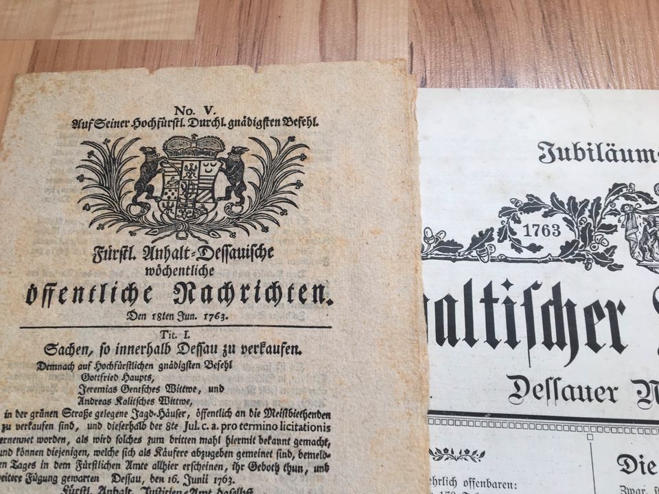 Anhaltischer Staatsanzeiger, Dessau Zeitung, Deutsches Reich 1913 in Dessau-Roßlau