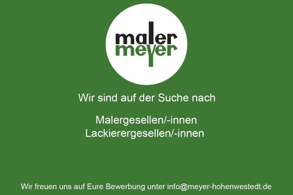 Stellenanzeige, Job: Maler und Lackierer (m/w/d) 4-Tage-Woche in Hohenwestedt