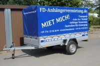 Mieten PKW Anhänger 750kg mit Plane Motorradanhänger Hessen - Nauheim Vorschau